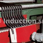 Induction heating plant for stabilizer bars partial heating