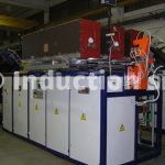 Induction heating plants with fast automatic inductors exchange