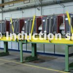 Inductors set for induction heating plant