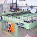 Loading table for induction heating plant