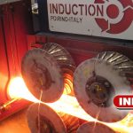 Induction heating line for Hatebur presses
