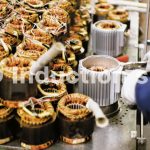 Induction heating of electrical motor parts for assembling